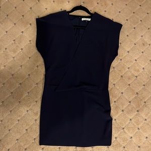 Halston Heritage mini dress navy blue size 0